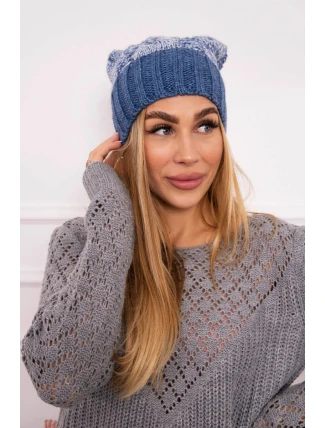 Čepice Paris fleece K213 denim Čepice Paris fleece K213 denim