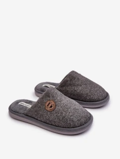 Mužské klasické pantofle šedé Makis