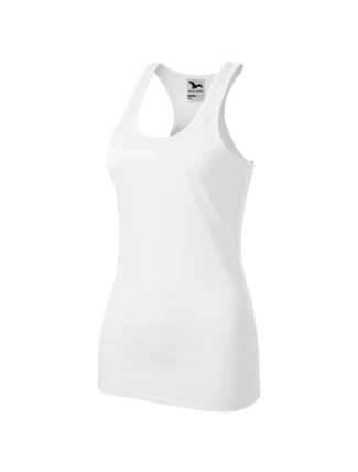 Racer tílko dámské bílá Racer tílko dámské bílá