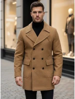 FashionStreet CX0362 pánský velbloudí zimní kabát