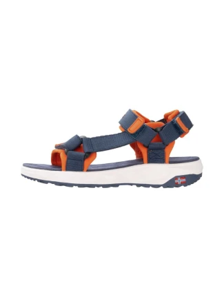 Dětské sportovní sandály pro chlapce/dívky Trollkids Kids Lysefjord Sandal mystic blue/orange (666-142)