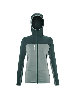 Bunda MILLET FUSION GRID HOODIE W, zelená