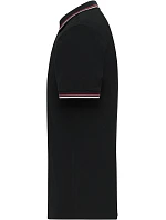 Daiber JN 1306 Pánské těžké piqué polo s proužky 02.1306 black/white/red Daiber JN 1306 Pánské těžké piqué polo s proužky 02.1306 black/white/red
