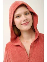 Vamp - Jednoduché šaty frottee s krátkými rukávy 20908 - Vamp Vamp - Jednoduché šaty frottee s krátkými rukávy 20908 - Vamp