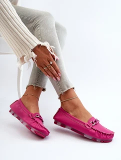 Semišové pohodlné mokasíny Fuchsia Giovana