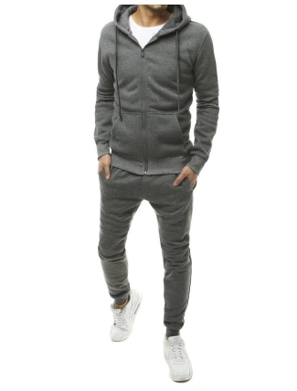 FashionStreet pánská tmavě šedá tepláková souprava AX0303