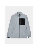 Chlapecký běžný fleece se stojáčkem - šedý 4F Junior