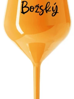 PAN BOŽSKÝ - oranžová nerozbitná sklenice na víno 470 ml