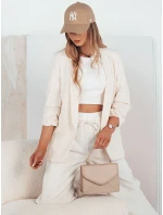 Dámská bunda OPTON ecru FashionStreet PY0094 Dámská bunda OPTON ecru FashionStreet PY0094