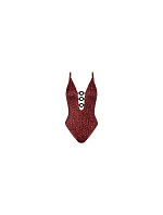 MIDNIGHT SWIM – Lesklé jednodílné plavky s hlubokým výstřihem Triumph