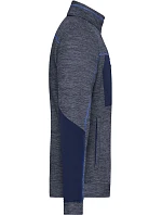 Daiber JN 1818 Pánská pletená fleecová bunda 02.1818 navy melange/navy/royal Daiber JN 1818 Pánská pletená fleecová bunda 02.1818 navy melange/navy/royal