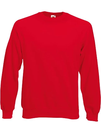 Fruit of the Loom Classic Raglan Sweat Raglánová mikina 16.2216 red