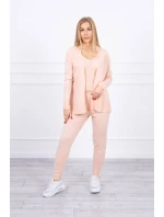 Sada svetrů 3-dílná pudrově růžová