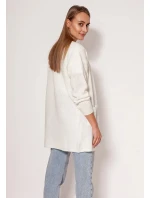 Svetr na zapínání PA013 krémový - MKM Svetr na zapínání PA013 krémový - MKM