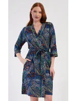 Dámské domácí šaty s krátkým rukávem Medvídek