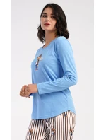 Dámské pyžamo dlouhé Bear Dámské pyžamo dlouhé Bear