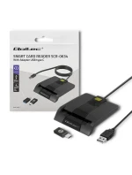 ČTEČKA ČIPOVÝCH KARET QOLTEC | SCR-0634 | USB TYP C