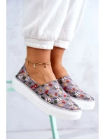 Dámské tenisky nazouvací Memory Foam Big Star JJ276015 šedé