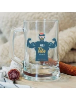 NEJ TÁTA NA SVĚTĚ - pivní sklenice 0,5 l