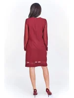 Dámské šaty M51965 vínové - Adika Collection Dámské šaty M51965 vínové - Adika Collection