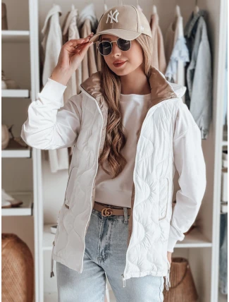 Dámská přechodná prošívaná vesta VESOLITA bílá FashionStreet TY4880