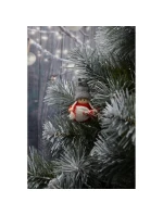 DEKORATIVNÍ PANENKA S TAŠKOU ČERVENÁ DÍVKA 7,5 CM