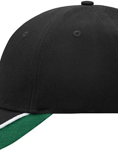 Daiber MB 49 Kšiltovka s tříbarevným kšiltem 03.0049 black/white/dark green