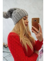 Milano fleecová čepice K203 světle šedá