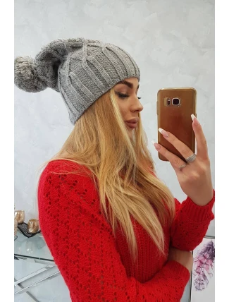 Milano fleecová čepice K203 světle šedá