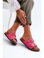Dámské sandály s přezkami Fuksie Oliena Dámské sandály s přezkami Fuksie Oliena