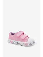 Dívčí Tenisky Na Suchý Zip Lee Cooper LCW-25-02-3265K Růžové