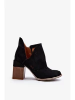 Dámské Prolamované Boty Na Vysokém Podpatku černá Niartima Dámské Prolamované Boty Na Vysokém Podpatku černá Niartima