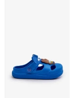 Dětské pěnové papuče s ozdobou, modrá opleia