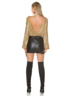 Sexy lesklá halenka 9002 - Koucla