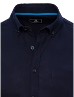 Pánská tmavě modrá košile s krátkým rukávem FashionStreet KX0983