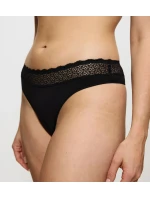 Dámská tanga Feel of Modal String 3P - BLACK - černé 0004 - TRIUMPH