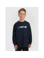 Chlapecké tričko s potiskem a dlouhým rukávem 4F 4FJRAW25TLONM587-31S