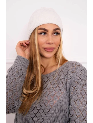 Tenká čepice Oliwia K252 ecru Tenká čepice Oliwia K252 ecru