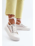Dámské krajkové tenisky Lee Cooper LCW-23-44-1617 bílé