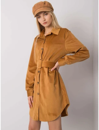 Šaty DHJ SK 10333.12P velbloud Šaty DHJ SK 10333.12P velbloud