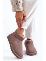 Dámské semišové nízké boty do sněhu Šede Shelie Dámské semišové nízké boty do sněhu Šede Shelie