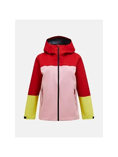 Dámská bunda PEAK PERFORMANCE W Trail Hipe 2.5L Shell Jacket, červená barva