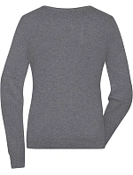 Daiber JN 1313 Dámský svetr s kulatým výstřihem 02.1313 grey heather Daiber JN 1313 Dámský svetr s kulatým výstřihem 02.1313 grey heather