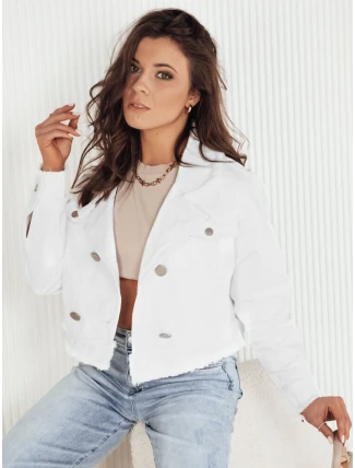 Dámská džínová bunda LUISE bílá FashionStreet TY4126
