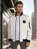 Pánská přechodná bunda bomber béžová FashionStreet TX5028