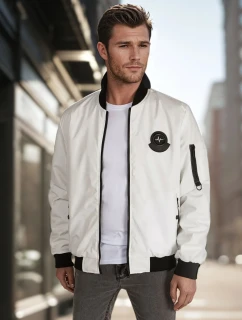 Pánská přechodná bunda bomber béžová FashionStreet TX5028