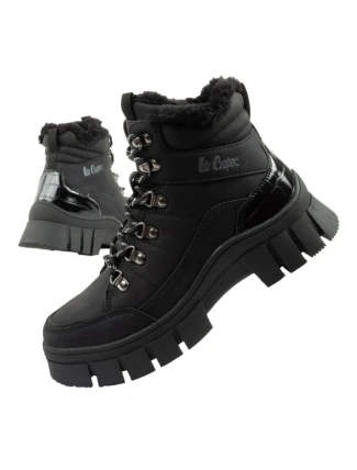 Lee Cooper dámská sportovní obuv zimní trekingová zateplená černá vysoká dámské