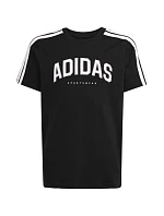 Dětské tričko adidas Codes Collegiate Graphic Tee, černé, JL6139 Dětské tričko adidas Codes Collegiate Graphic Tee, černé, JL6139