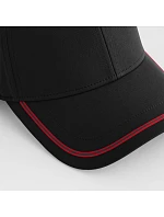 Beechfield B 166R 6 panelová kšiltovka "Match Day" 53.166R black/red Beechfield B 166R 6 panelová kšiltovka "Match Day" 53.166R black/red