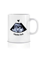 Personalizovaný klasický bílý keramický hrníček 300 ml s ultrazvukem Personalizovaný klasický bílý keramický hrníček 300 ml s ultrazvukem